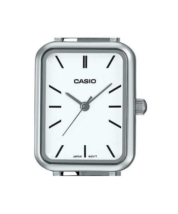 Casio Standard Analog Stainless Steel White Dial Quartz LTP-V009D-7E Women's Watch