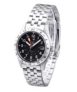 Seiko 5 Sports GMT Field Series Stainless Steel Black Dial Automatic SSK023K1 100 Men's Watch