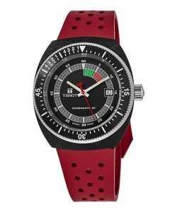 Tissot T-Sport Sideral Powermatic 80 Rubber Strap Black Dial Automatic Divers T145.407.97.057.02 300M Unisex Watch
