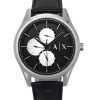 Armani Exchange Multifunction Leather Strap Black Dial Quartz AX1872 Men's Watch