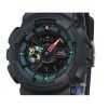 Casio G-Shock Analog Digital Multi Fluorescent Accents Series Resin Strap Black Dial Quartz GA-110MF-1A 200M Men's Watch