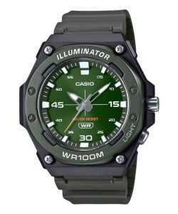 Casio Standard Analog Resin Strap Green Dial Quartz MW-620H-3AV 100M Men's Watch