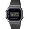 Casio Vintage Digital Stainless Steel Mesh Bracelet Quartz A168WEMB-1B Unisex Watch