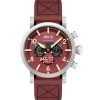 AVI-8 Dambuster Gibson Dual Time Chronograph Airfix Edition Hazard Red Dial AV-4107-04 Men's Watch
