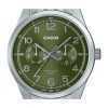 Casio Standard Analog Stainless Steel Green Dial Quartz MTP-E340D-3AV Men's Watch
