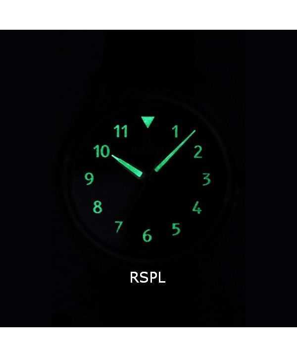 Ratio Skysurfer Pilot Black Textured Dial Leather Automatic RTS303 200M Mens Watch