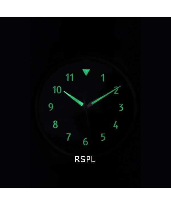 Ratio Skysurfer Pilot Black Textured Dial Leather Automatic RTS310 200M Mens Watch