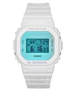 Casio G-Shock Digital White Resin Strap Quartz DW-5600TL-7 200M Men's Watch