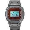 Casio G-Shock Digital Grey Translucent Resin Strap Quartz DW-5600TLS-8 200M Men's Watch