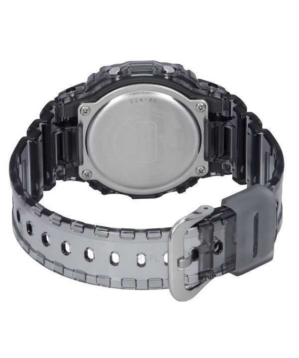 Casio G-Shock Digital Grey Translucent Resin Strap Quartz DW-5600TLS-8 200M Men's Watch