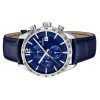 Festina Timeless Chronograph Leather Strap Blue Dial Quartz F16760-3 Men's Watch