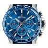 Festina Timeless Chronograph Leather Strap Blue Dial Quartz F20561-3 100M Men's Watch