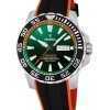 Festina The Originals Rubber Strap Green Dial Quartz Diver's F20662-2 200M Men's Watch