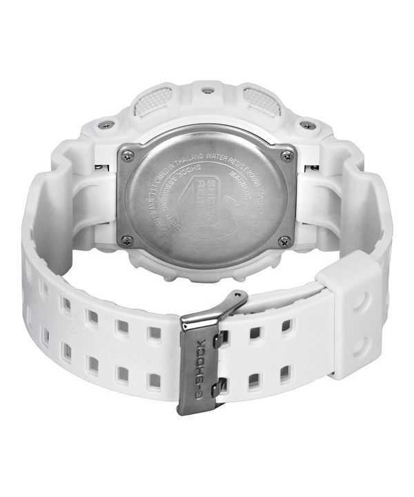 Casio G-Shock Analog Digital White Resin Strap Multicolor Dial Quartz GA-110TL-7A 200M Men's Watch
