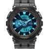Casio G-Shock Analog Digital Transparent Black Resin Strap Multicolor Dial Quartz GA-110TLS-8A 200M Men's Watch