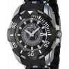 Invicta Sea Spider Stainless Steel And Polyurethane Strap Transparent Black Dial 44130 100M Men's Watch
