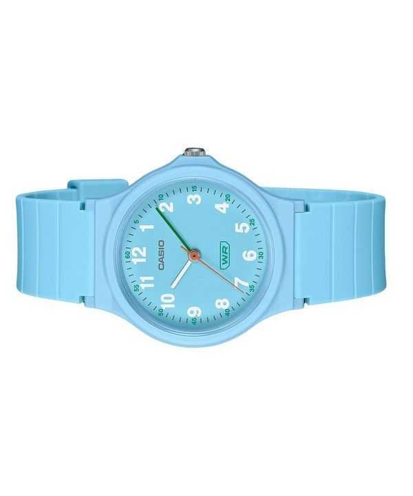 Casio Pop Analog Blue Bio Based Resin Strap Blue Dial Quartz LQ-24B-2B Women's Watch