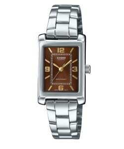 Casio Standard Analog Stainless Steel Brown Dial Quartz LTP-1234DD-5A Women's Watch