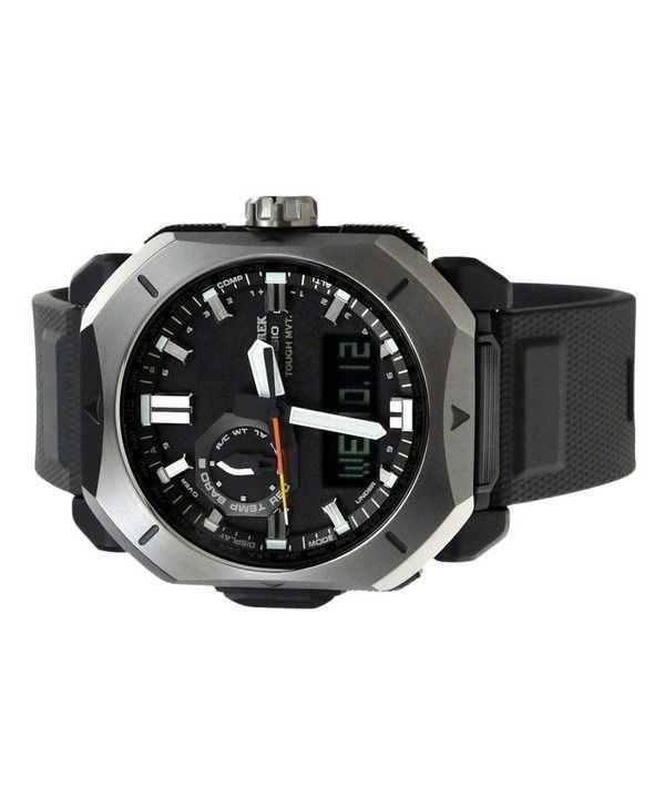 Casio ProTrek Analog Digital Black Bio Based Resin Grey Dial Tough Solar PRW-6900Y-1 100M Men's Watch