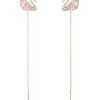 Swarovski Swan Drop Rose Gold-Tone Earrings 5469990 For Women