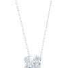 Swarovski Swan White Rhodium Necklace 5514421 For Women