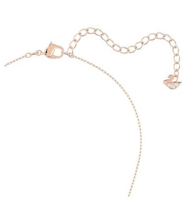 Swarovski Hyperbola Infinity And Heart Mixed Metal Finish Necklace 5518865 For Women