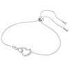 Swarovski Hyperbola Infinity And Heart Rhodium Bracelet 5524421 For Women