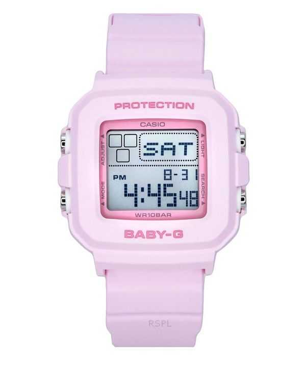 Casio Baby-G Digital Resin Strap Pink Dial Quartz BGD-10-4 100M Women's Watch