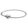 Pandora Moments Heart Clasp Bangle Bracelet 596268-17 For Women
