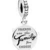 Pandora Friends Are Family Dangle Charm With Black Enamel 798124EN16 For Women