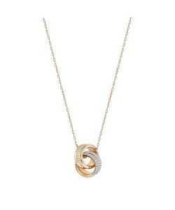 Swarovski Hyperbola Clear Crystals And Rose Gold Tone Plated Pendant 5240525 For Women