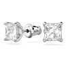 Swarovski Stilla Attract Rhodium Plated And Zirconia Studd Earrings 5430365 For Women
