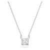 Swarovski Stilla Attract Rhodium Plated And Zirconia Necklace 5510696 For Women