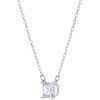 Swarovski Stilla Attract Rhodium Plated And Zirconia Necklace 5510696 For Women