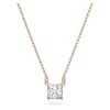 Swarovski Stilla Attract Clear Crystals And Rose Gold Tone Necklace 5510698 For Women