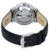 Bulova Analog Hudson Leather Strap Black Dial Automatic 96B441 Men's Watch
