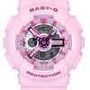 Casio Baby-G Analog Digital Pink Resin Strap Pink Dial Quartz BA-110YK-4A 100M Women's Watch