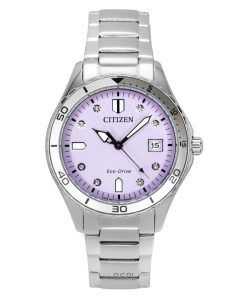 Citizen Marine Eco-Drive Stainless Steel Pink Dial FE6170-88X 100M Women's Watch