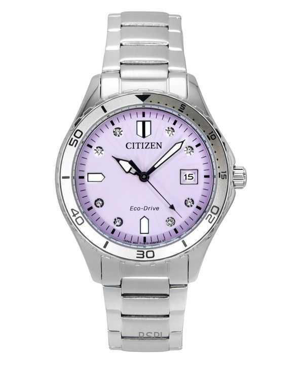 Citizen Marine Eco-Drive Stainless Steel Pink Dial FE6170-88X 100M Women's Watch