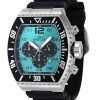 Invicta Pro Diver Chronograph Silicone Strap Turquoise Dial Quartz 47285 100M Mens Watch
