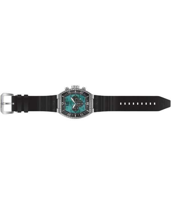 Invicta Pro Diver Chronograph Silicone Strap Turquoise Dial Quartz 47285 100M Mens Watch