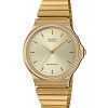 Casio Analog Gold Tone Stainless Steel Champagne Dial Quartz MQ-24G-9E Men's Watch