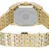 Bulova Octava Crystal Accents Gold Tone Stainless Steel Silver Dial Quartz 98A295 Mens Watch