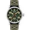 AVI-8 Dambuster Chadwick Meca-Quartz Forest Green Leather Strap Green Dial AV-4113-02 Men's Watch