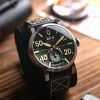 AVI-8 Dambuster Chadwick Meca-Quartz Forest Green Leather Strap Green Dial AV-4113-02 Men's Watch