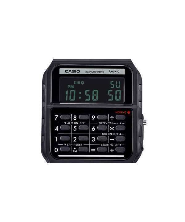 Casio POP Vintage Calculator Digital Black Bio-Based Resin Strap Quartz CA-53WB-1B Unisex Watch