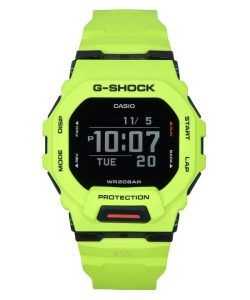 Casio G-Shock G-Squad Digital Smartphone Link Yellow Resin Strap Quartz GBD-200-9 200M Men's Watch