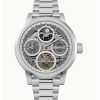 Ingersoll The Arc Moon Phase Stainless Steel Silver Skeleton Dial Automatic I16002 Men's Watch