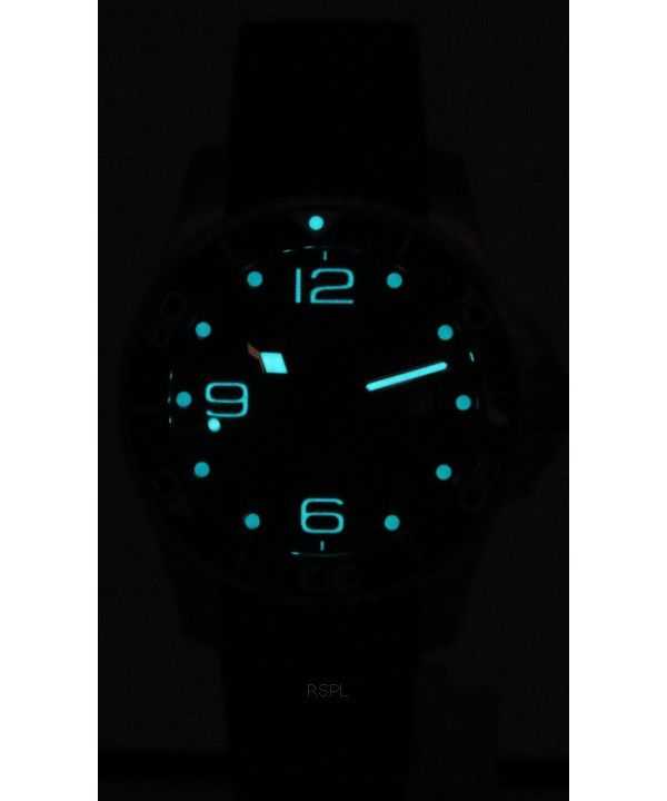 Longines HydroConquest Rubber Strap Sunray Grey Dial Automatic Diver's L3.782.3.78.9 300M Men's Watch