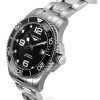 Longines Hydroconquest Stainless Steel Sunray Black Dial Automatic Diver's L3.782.4.56.6 300M Men's Watch